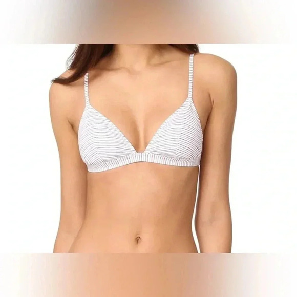 Eberjey Women's Large Bikini Lines Taylor Bikini Top Multi Color Swimwear Beach - Picture 1 of 10